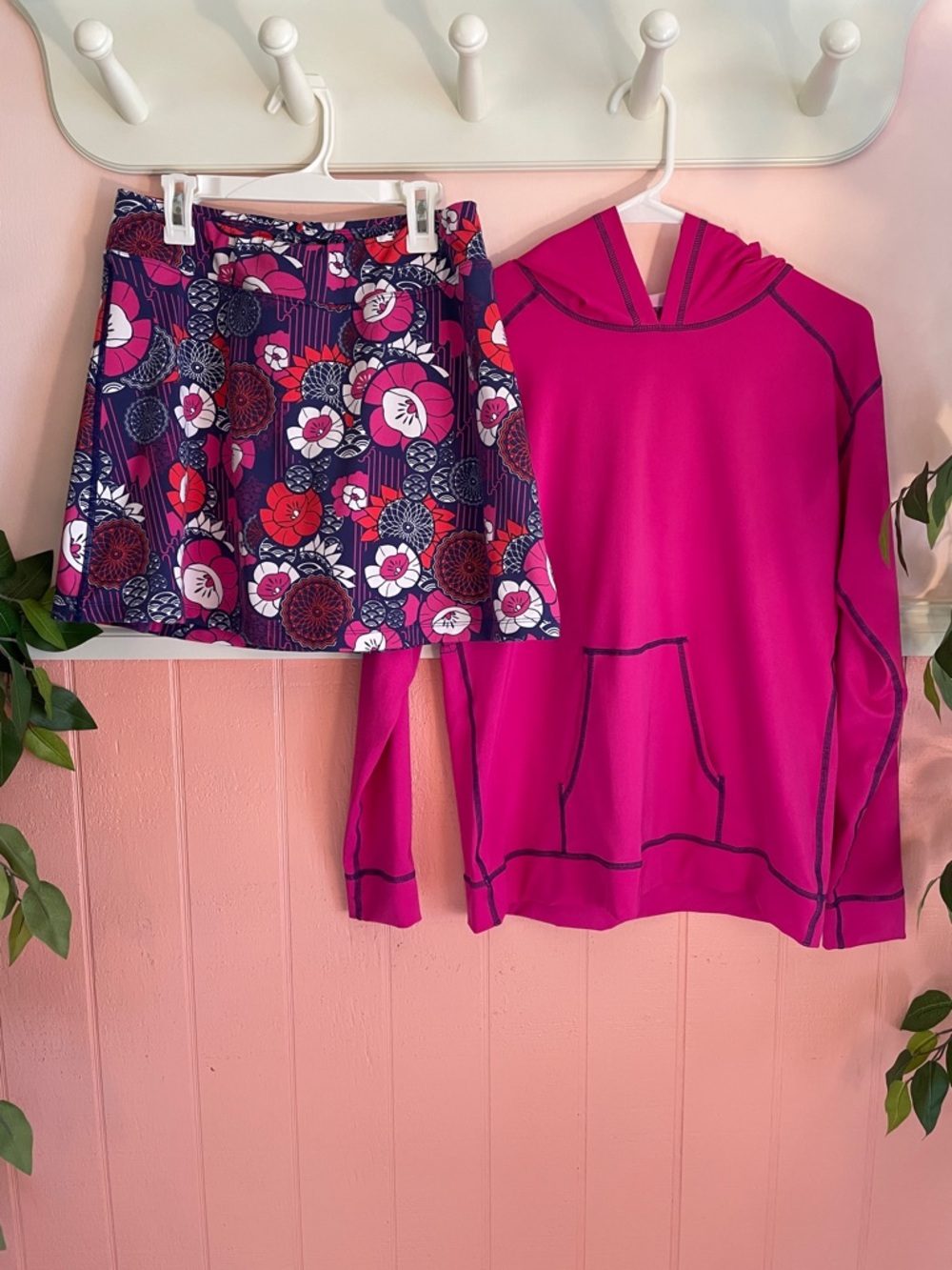 Title Nine Matching Floral Skort Set | Size Small Skort & Size Medium Hoodie